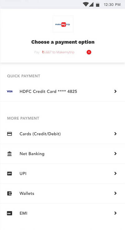 Beautiful payments checkout user interface